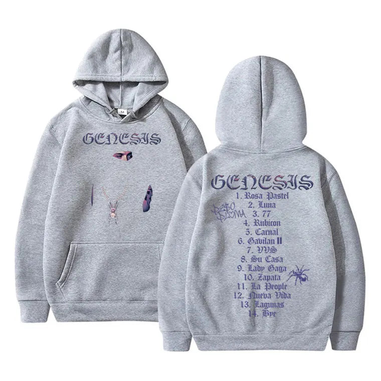 Peso Pluma Genesis Music Album Hoodie - Gray