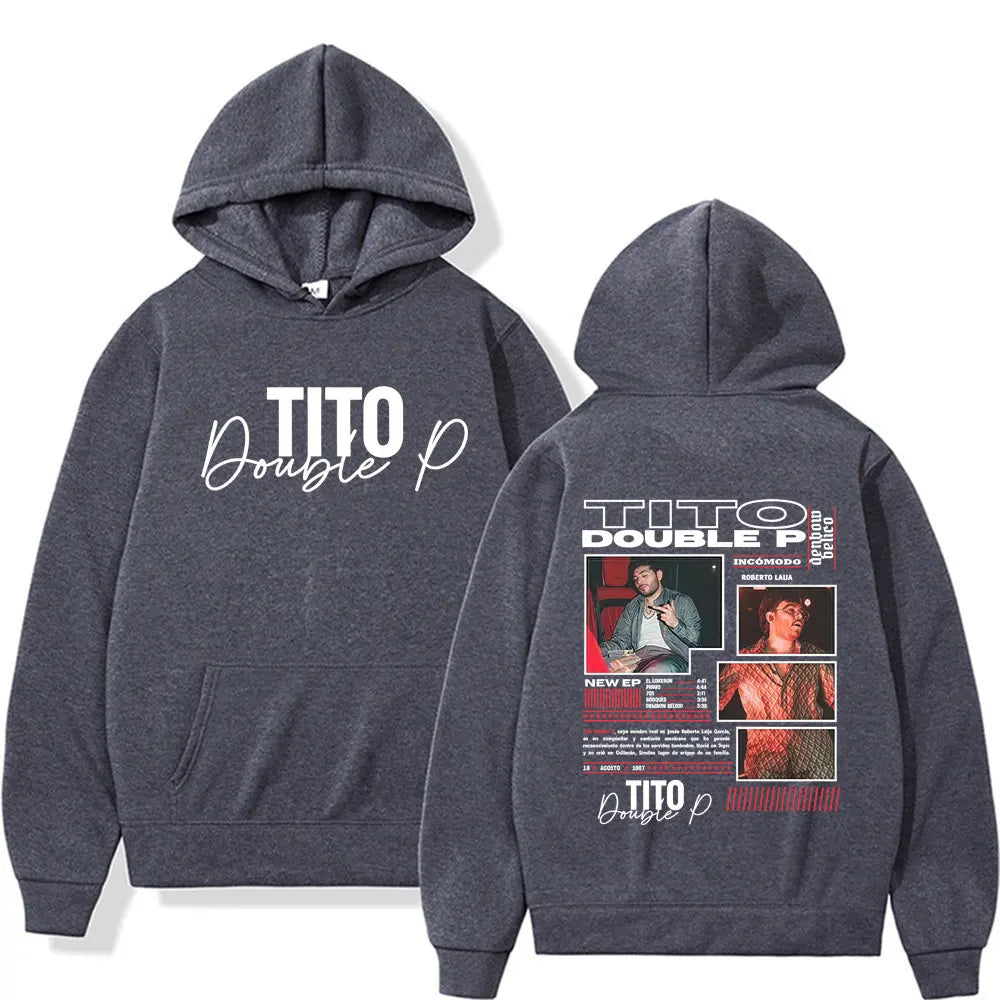 Tito Double P Ay Mamá Hoodie – Dark Grey