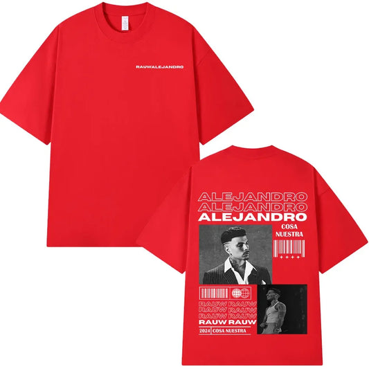 Rauw Alejandro Cosa Nuestra Red T-Shirt