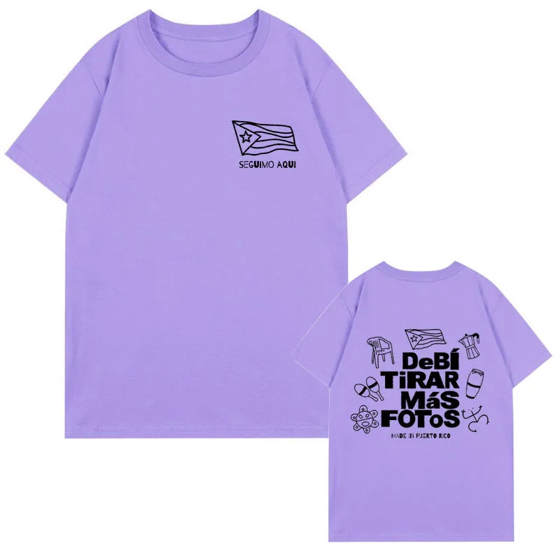 Bad Bunny Purple T-Shirt – Debí Tirar Más Fotos