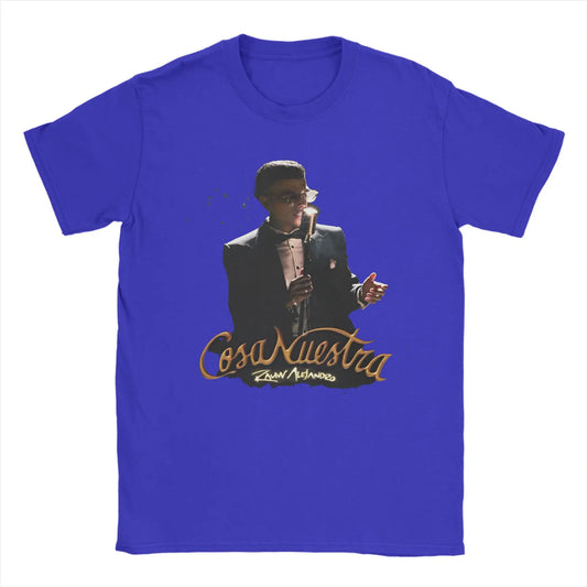 Rauw Alejandro T-Shirt – Cosa Nuestra Retro 2025 Blue