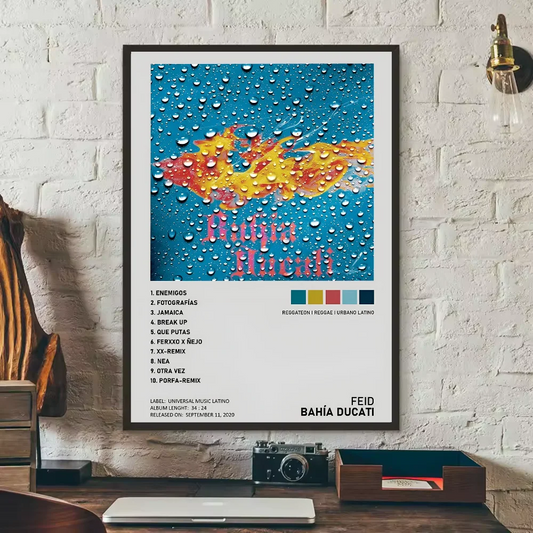 Bahía Ducati Album Poster – Feid Latin Reggaeton