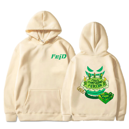 Feliz Cumpleaños Ferxxo Hoodie – Beige