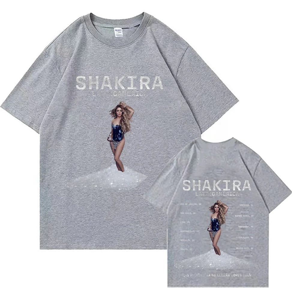 Shakira Las Mujeres Ya No Lloran World Tour 2025 T-shirt Gray