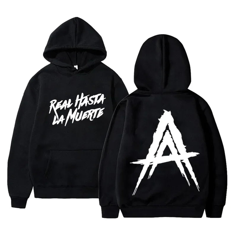 Anuel AA Album Real Hasta La Muerte Hoodie Beige
