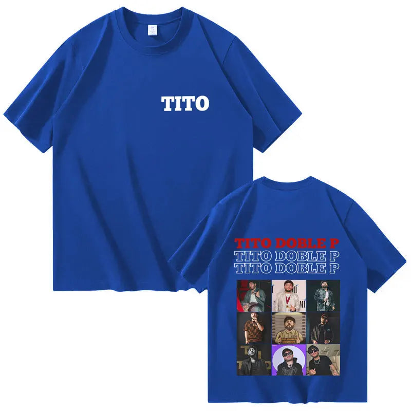 Tito Double P Trendy Album T-Shirt – Blue