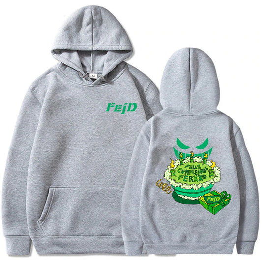 Feliz Cumpleaños Ferxxo Hoodie – Gray