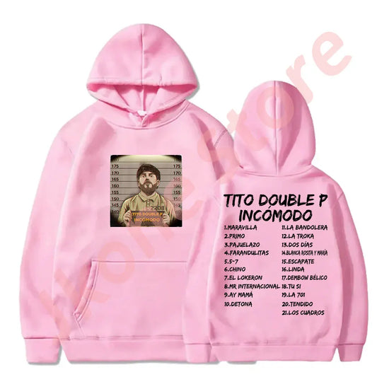 Pink Tito Double P “Incómodo” Hoodie