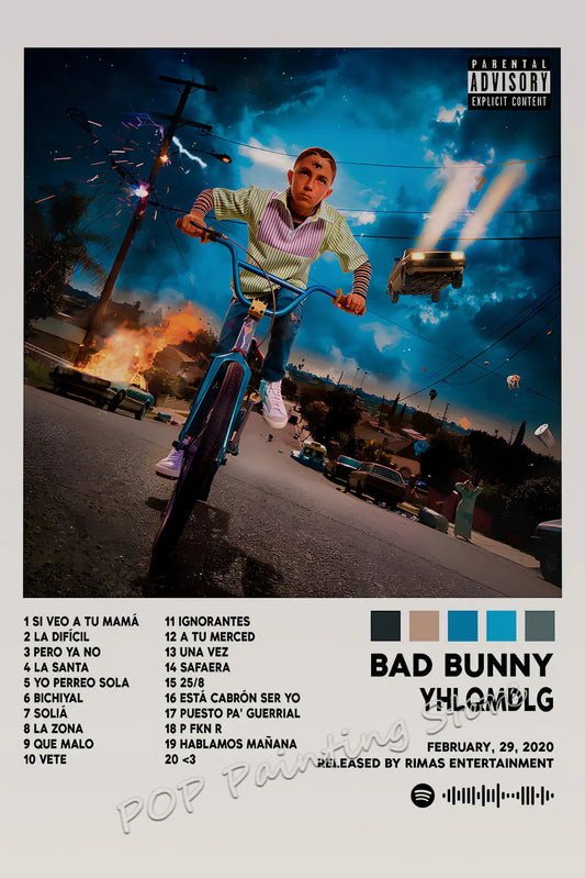Bad Bunny Poster – YHLQMDLG Album