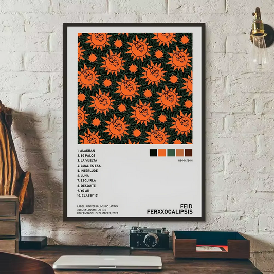 Feid "Ferxxocalipsis" Album Poster – Reggaeton