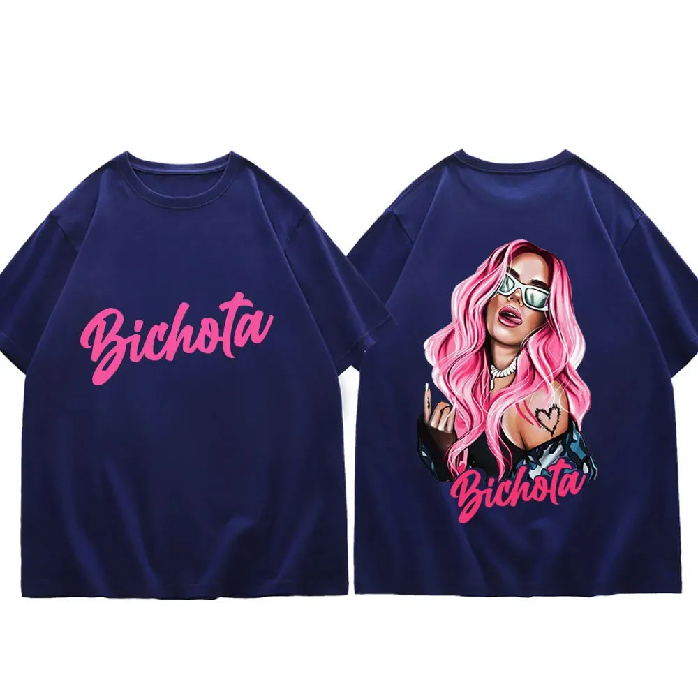 Karol G Bichota Navy Blue T-Shirt
