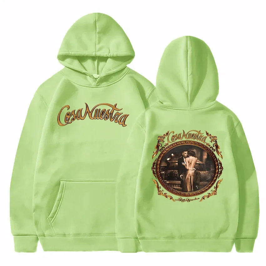 Rauw Alejandro Hoodie – Cosa Nuestra Light Green