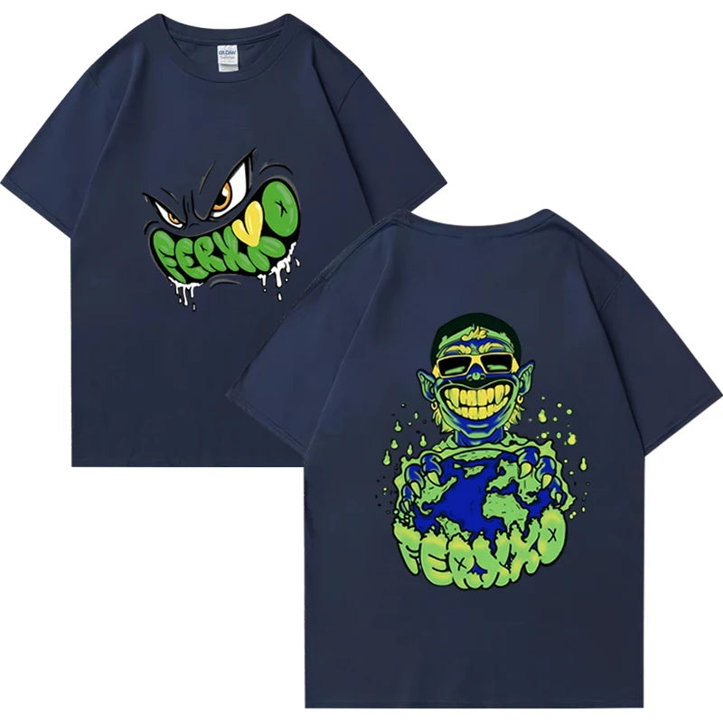 Feid Ferxxo SIXDO Navy Blue T-Shirt