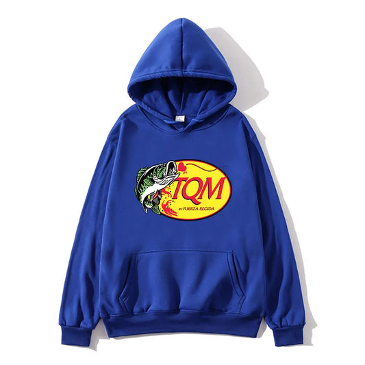 Blue TQM Hoodie by Fuerza Regida