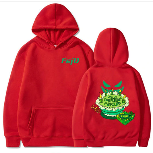 Feliz Cumpleaños Ferxxo Hoodie – Red