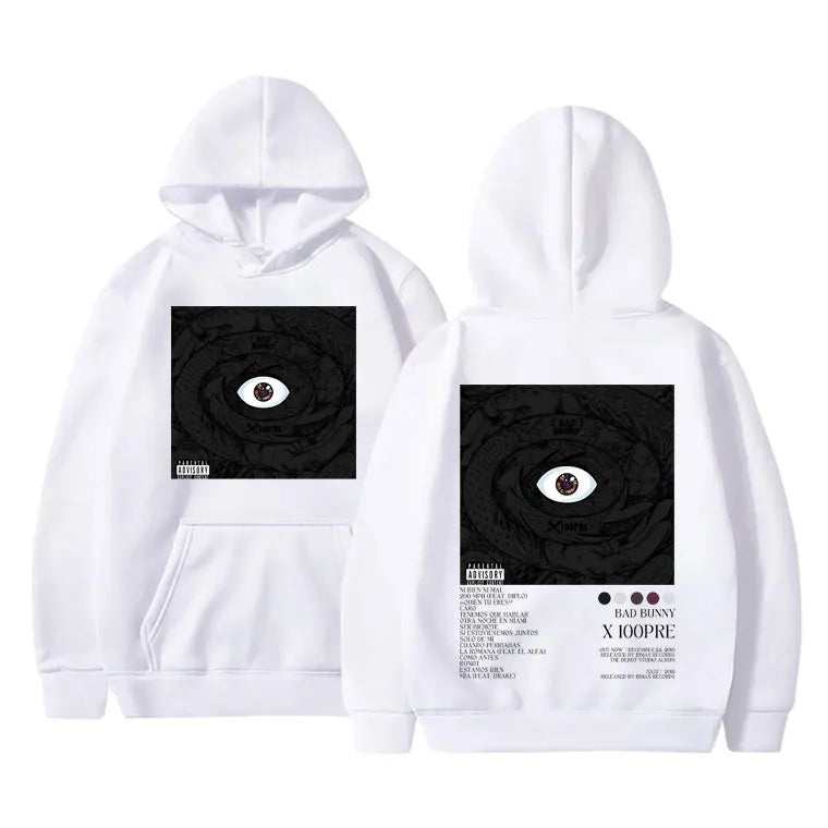 Bad Bunny X 100PRE Hoodie – White