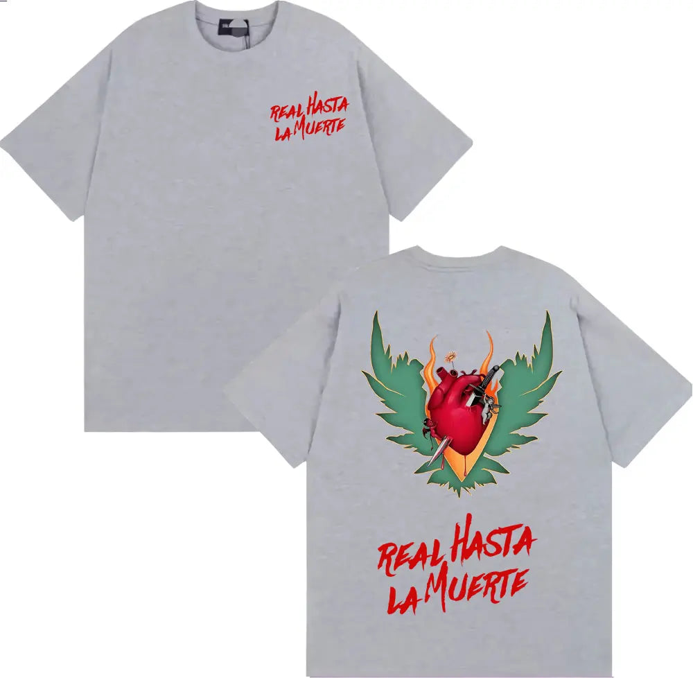 Anuel AA RHLML 2 “Real Hasta La Muerte” T-Shirt – Gray