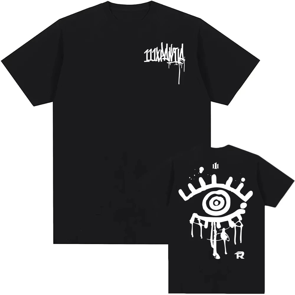 111XPANTIA T-Shirt – Fuerza Regida Black/White Grunge