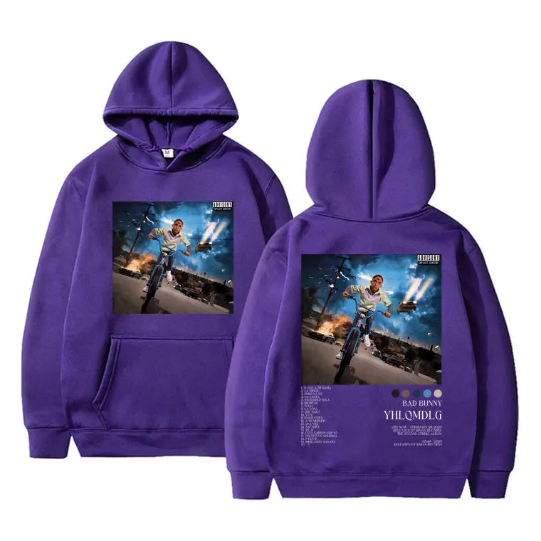 Bad Bunny YHLQMDLG Hoodie – Purple