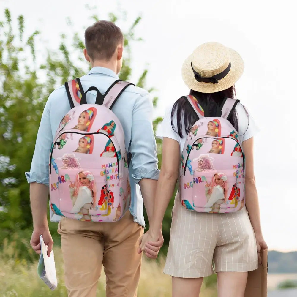 Karol G Iconic Poses Backpack – Pink Aura