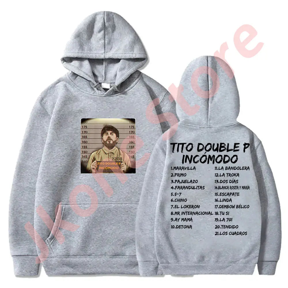 Gray Tito Double P “Incómodo” Hoodie