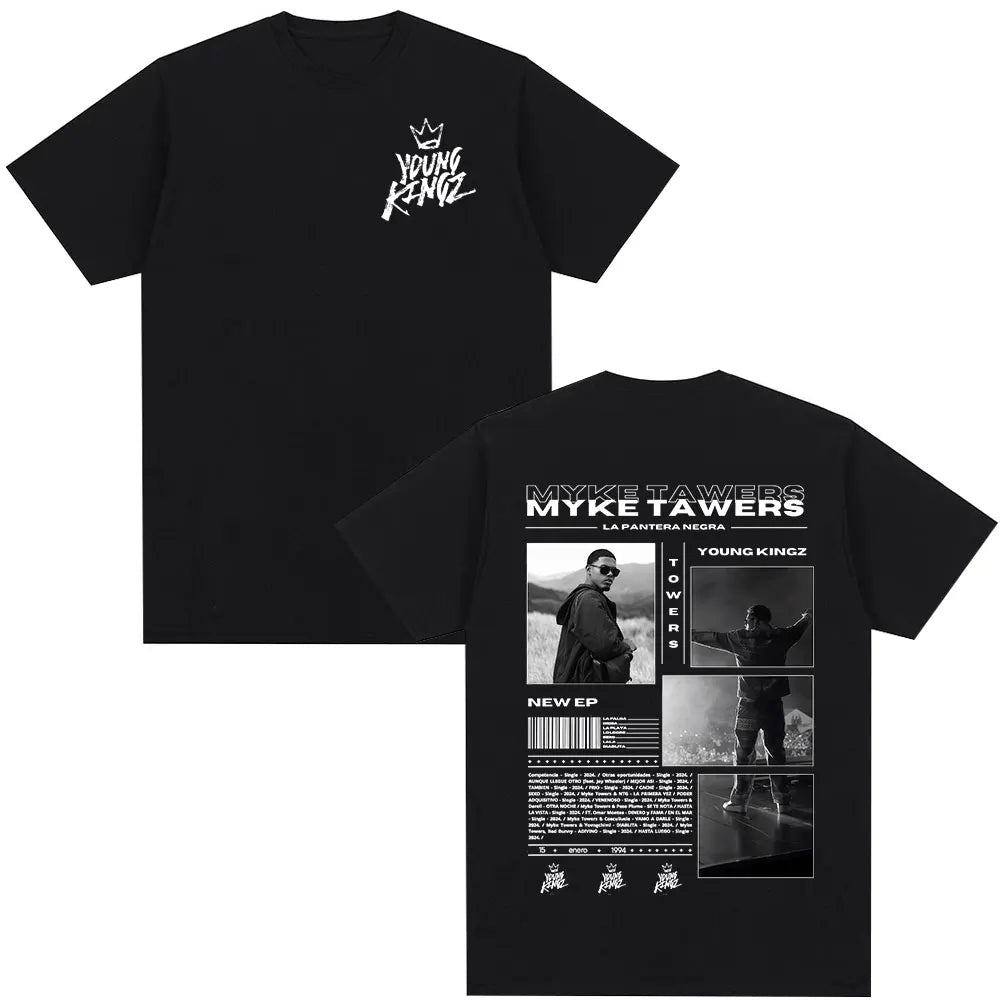 Myke Towers LA PANTERA NEGRA T-Shirt Black