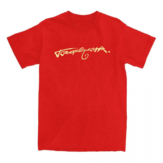 Karol G "Tropicoqueta" T-Shirt – Red & Cream Yellow