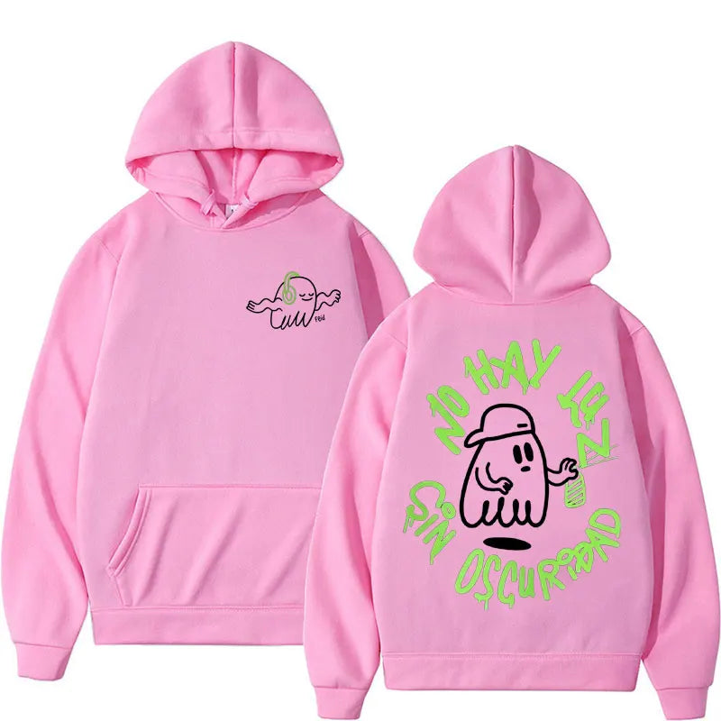 Pink "No Hay Luz Sin Oscuridad" Hoodie – Feid Ferxxo