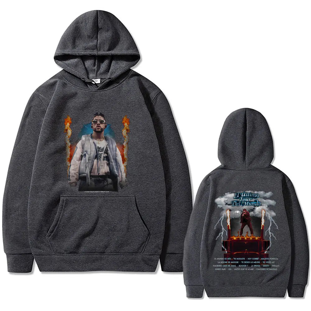 Bad Bunny El Último Tour Del Mundo Hoodie – Dark Grey