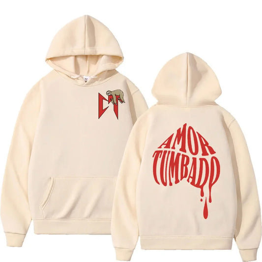 Natanael Cano Amor Tumbado Hoodie – Beige