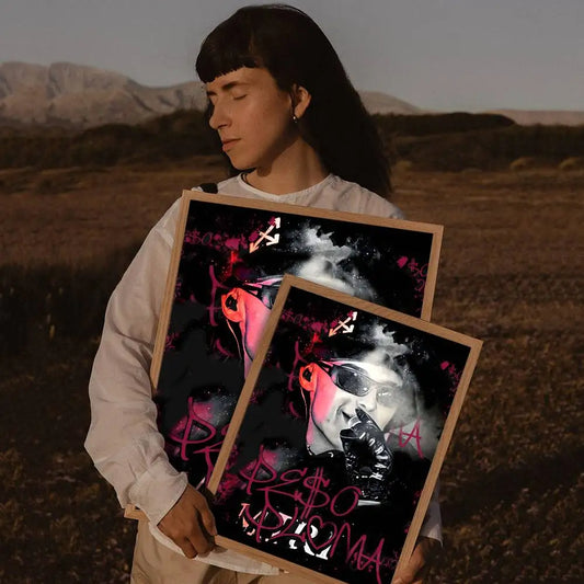 Peso Pluma Graffiti Art Wall Poster