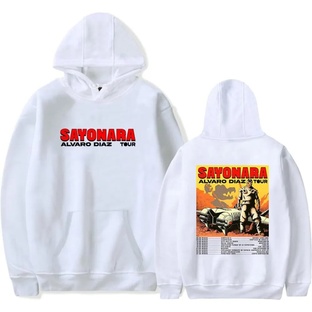 Sayonara Hoodie – Álvaro Díaz Tour White