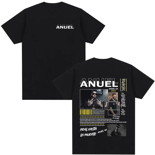 Anuel AA Real Hasta La Muerte T-Shirt Black