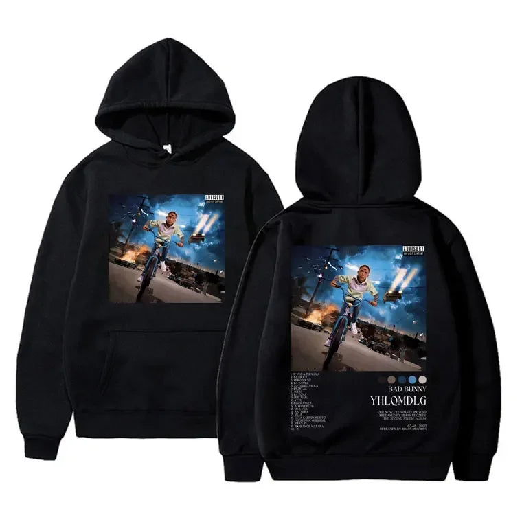Bad Bunny YHLQMDLG Hoodie – Black
