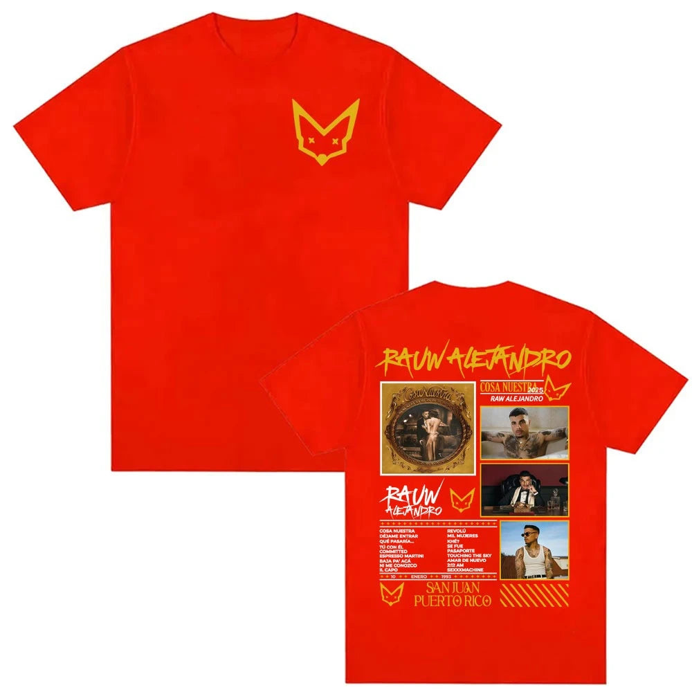 Rauw Alejandro Cosa Nuestra 2025 Tour T-Shirt – Beige