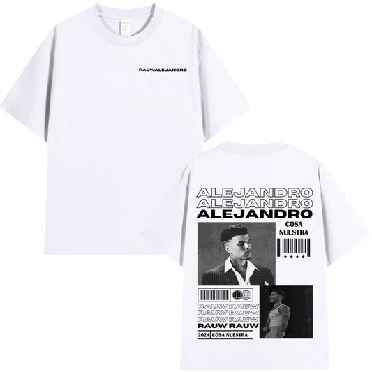 Rauw Alejandro Cosa Nuestra White T-Shirt