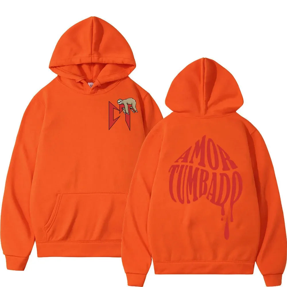 Natanael Cano Amor Tumbado Hoodie – Orange
