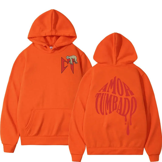 Natanael Cano Amor Tumbado Hoodie – Orange