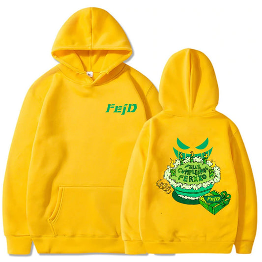 Feliz Cumpleaños Ferxxo Hoodie – Yellow