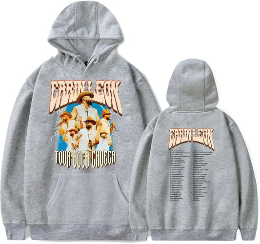 Carín León Boca Chueca 2024 Tour Hoodie – Gray