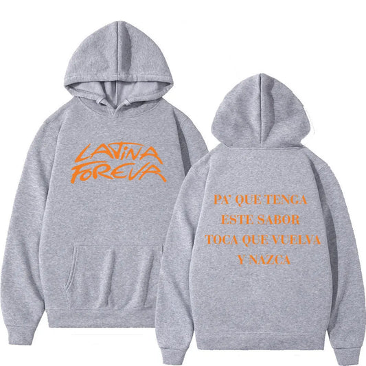 Karol G Latina Foreva Sabor Hoodie - Gray