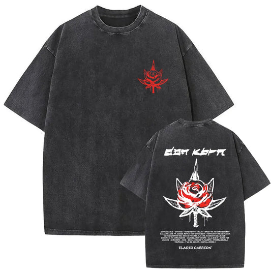 Eladio Carrión Don KBRN “Red Rose Dagger” T-Shirt – Black