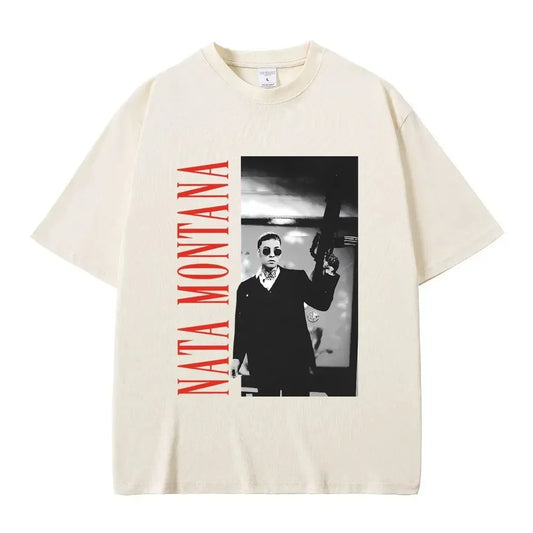 Natanael Cano Nata Montana T-Shirt – Beige