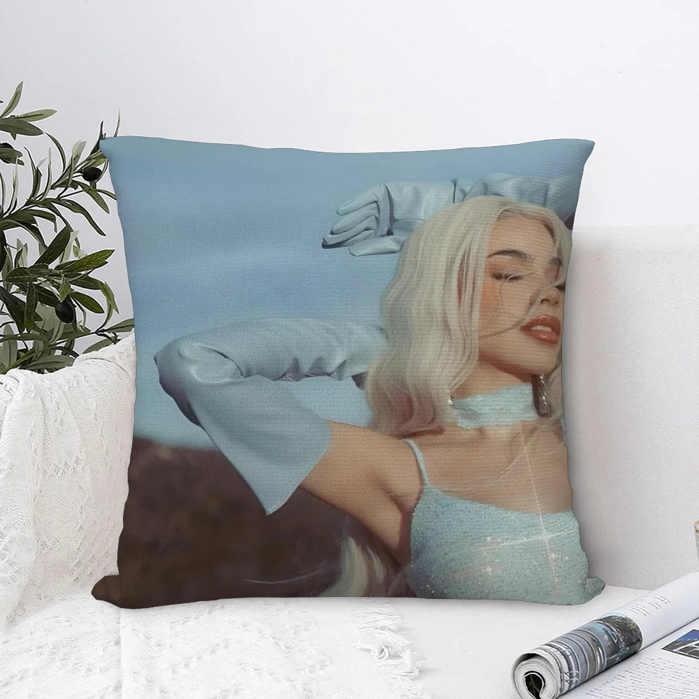 Kenia OS Blue Glam Throw Pillow