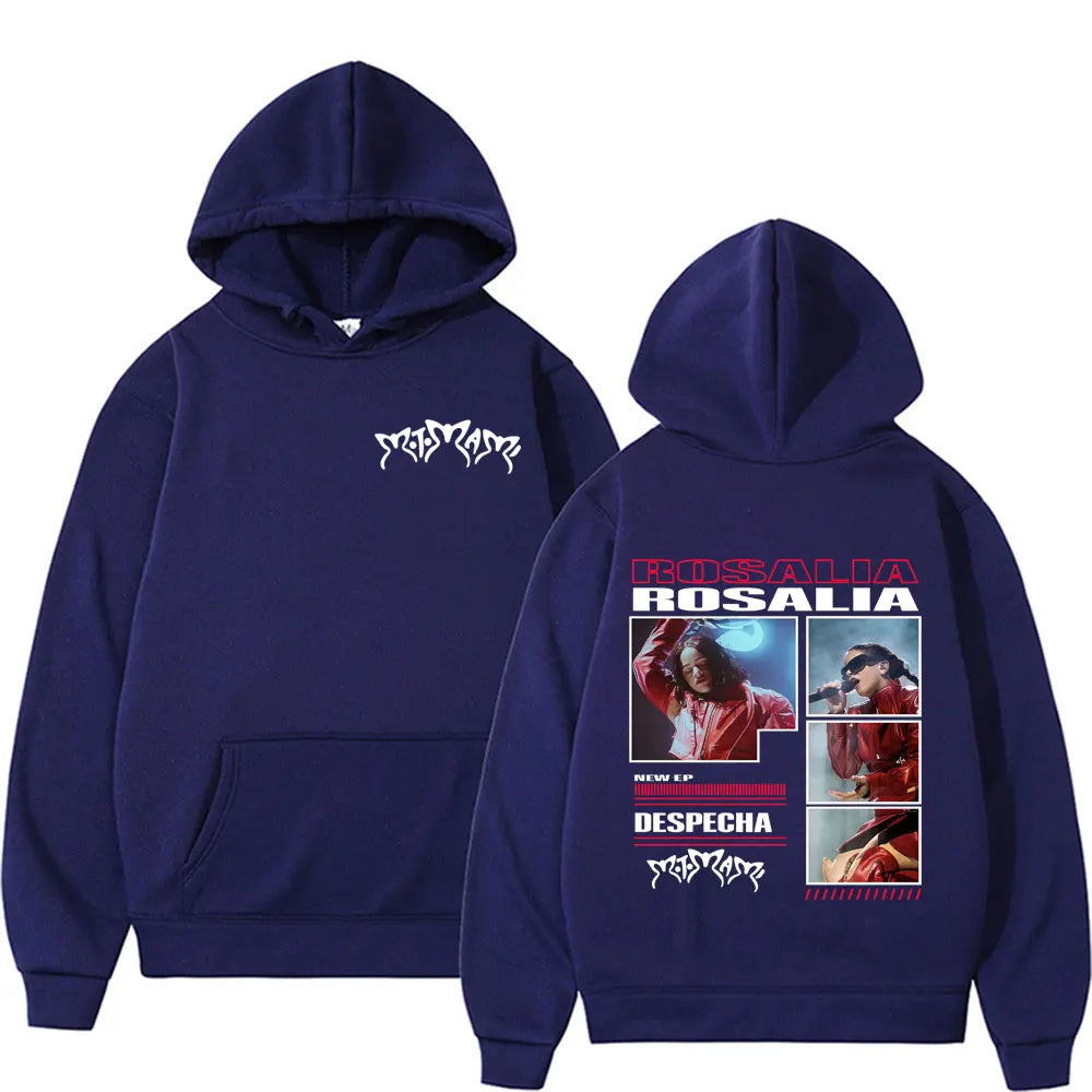 Rosalía Motomami Tour 2025 Navy Blue Hoodie