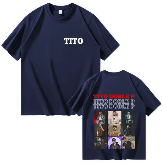 Tito Double P Trendy Album T-Shirt – Navy Blue
