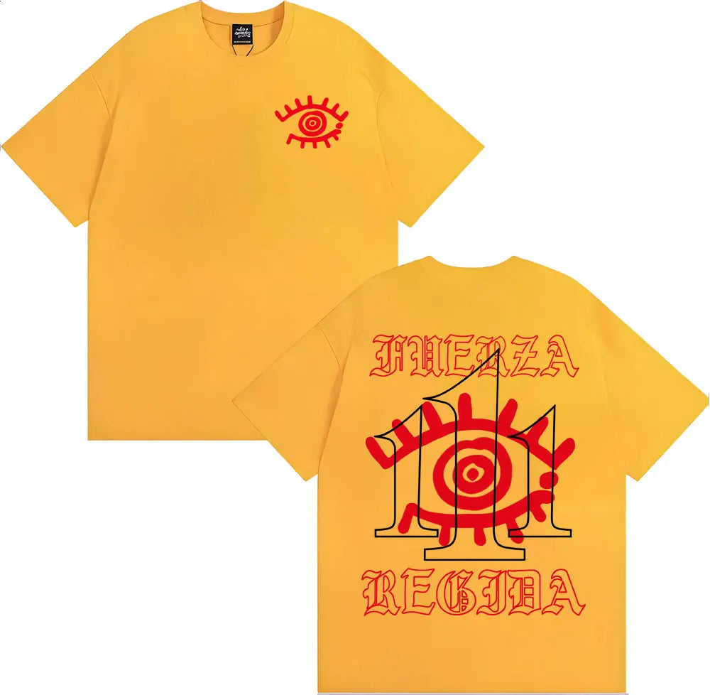 Fuerza Regida 111XPANTIA Album T-Shirt – Yellow