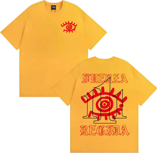Fuerza Regida 111XPANTIA Album T-Shirt – Yellow