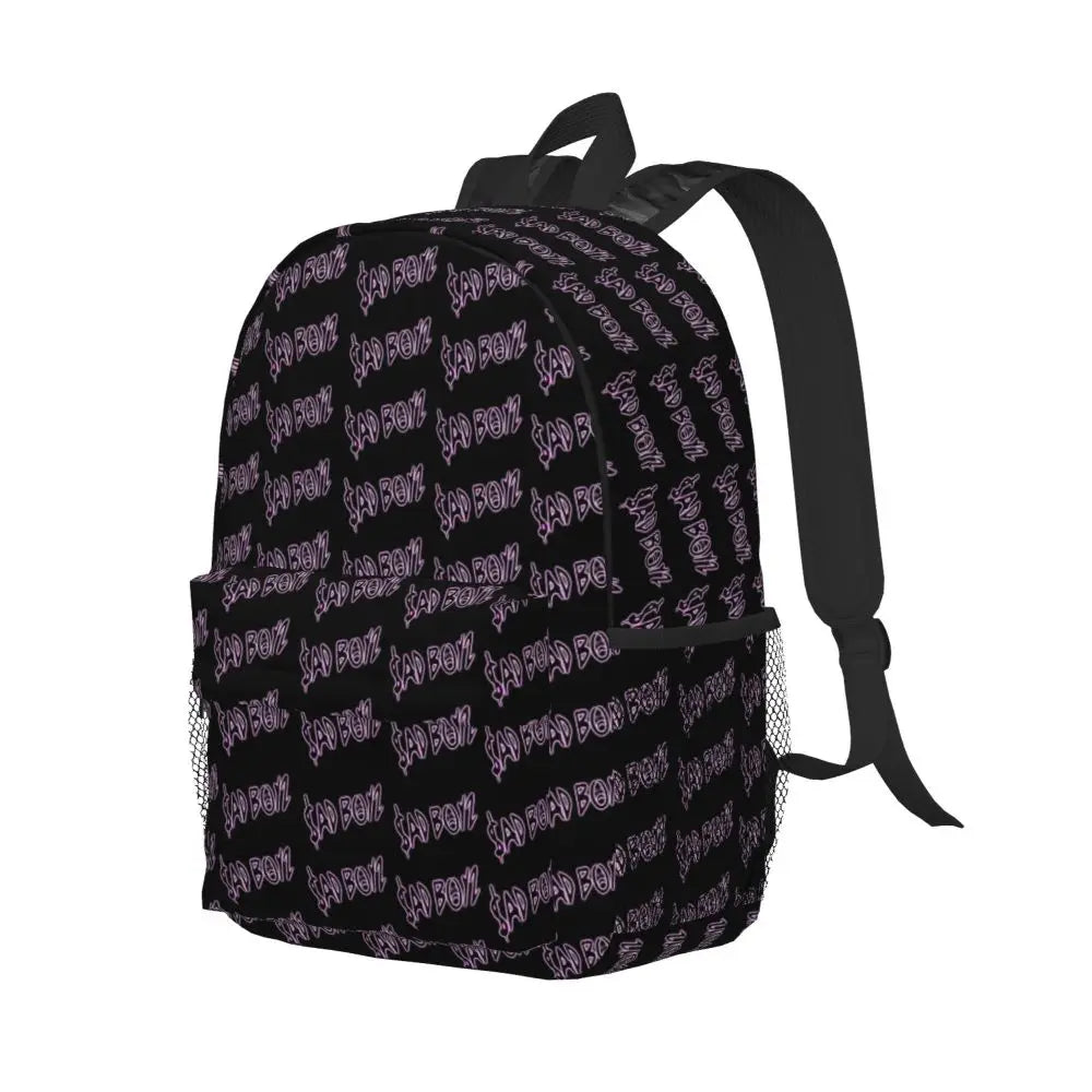 Junior H Sad Boyz Logo Backpack – Purple