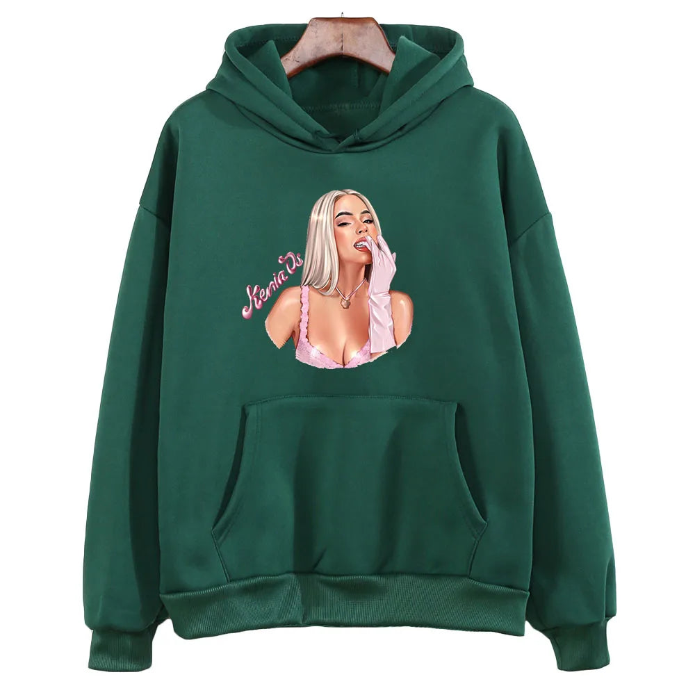 Kenia OS Glam Portrait Hoodie – Dark Green